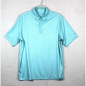 Walter Hagen Essentials Mens Polo Golf Shirt XL Green Geometric Print Y2K